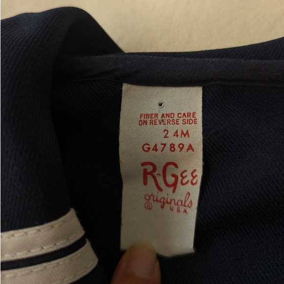 Lot of 3 Vintage 1980s Girls Dresses Sailor Ruffles Made in USA Holidays Size 2T - Picture 13 of 14